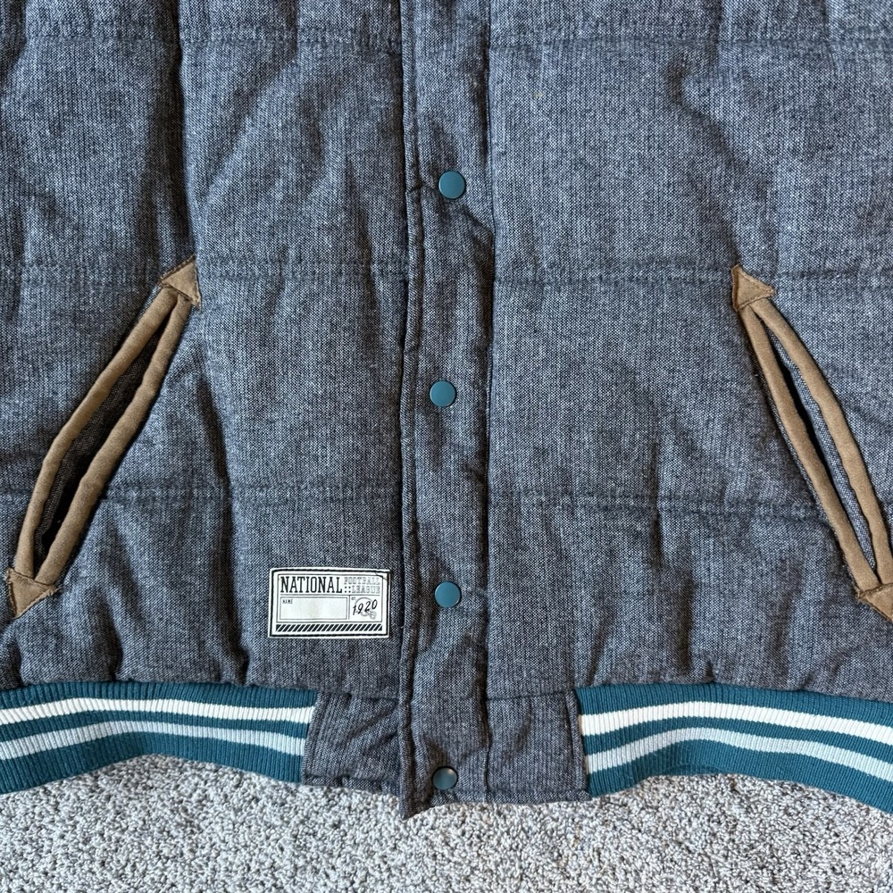 NFL Philadelphia Eagles Reversible Puffer Vest Wool Blend Size XXL - Picture 3 of 14